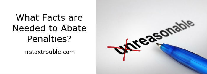 What Facts Are Needed To Abate Penalties?